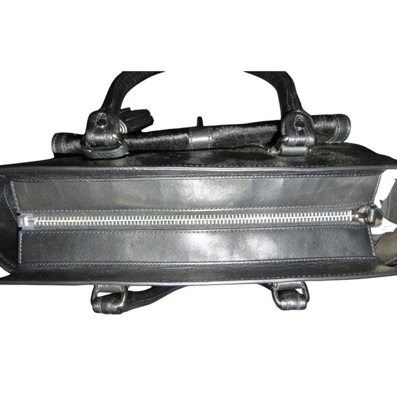 Coach 2012 Limited Edition Black Legacy Medium Candace Calf Hair Leather Satchel - Picture 9 of 14